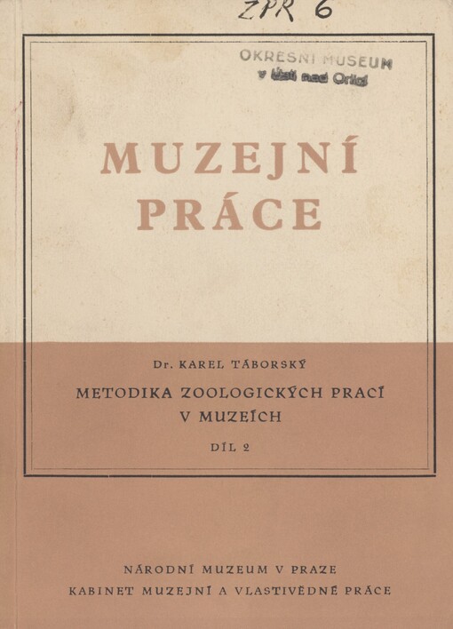 Metodika zoologických prací v muzeích