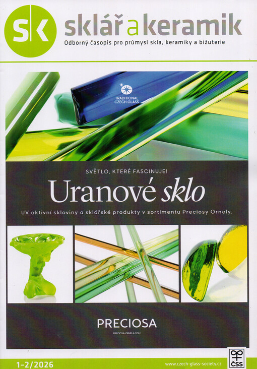 Sklář a keramik : časopis ministerstva lehkého průmyslu