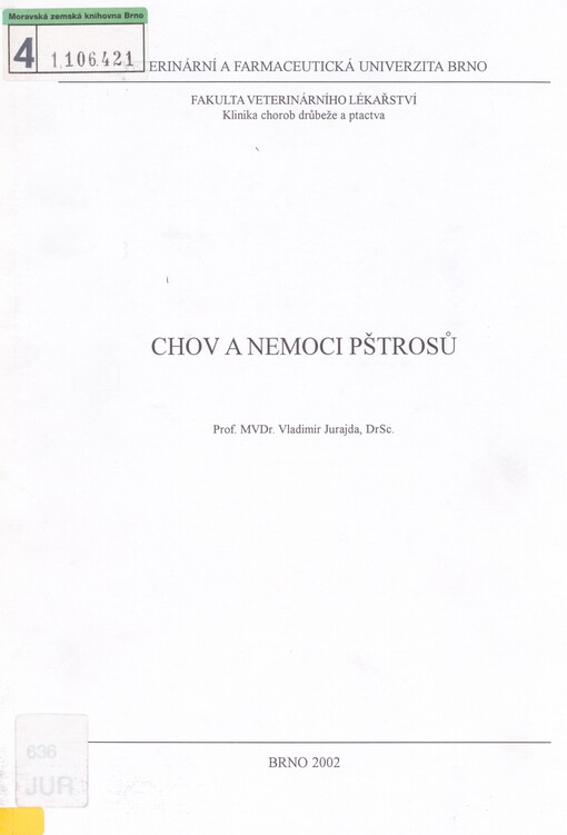 Chov a nemoci pštrosů