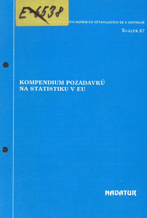 Kompendium požadavků na statistiku v EU