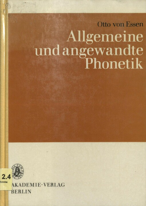 Allgemeine und angewandte Phonetik