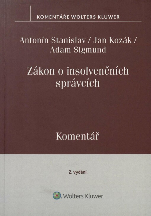 Zákon o insolvenčních správcích: komentář