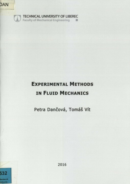 Experimental methods in fluid mechanics