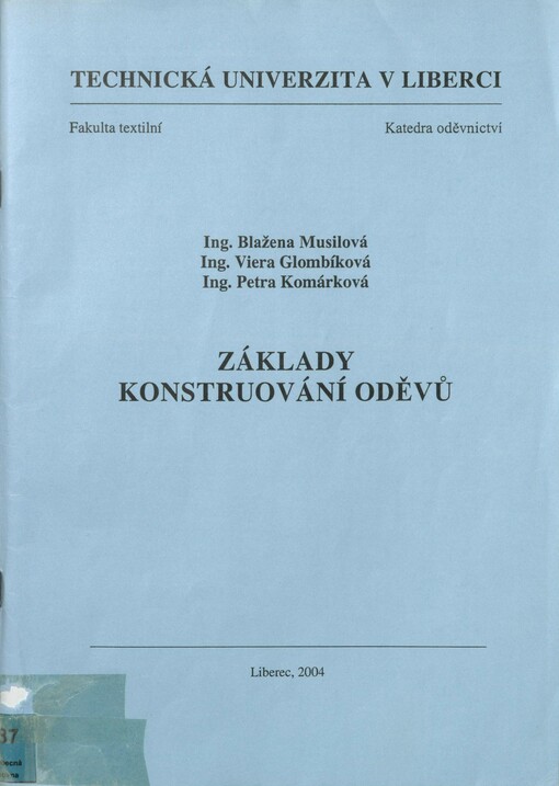 Základy konstruování oděvů