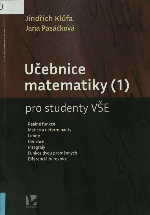 Učebnice matematiky (1) pro studenty VŠE
