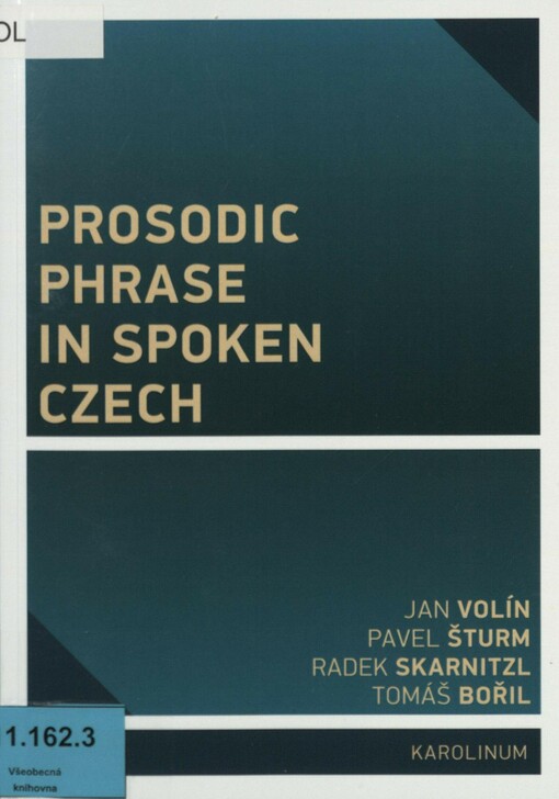 Prosodic phrase in spoken Czech