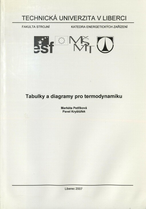 Tabulky a diagramy pro termodynamiku