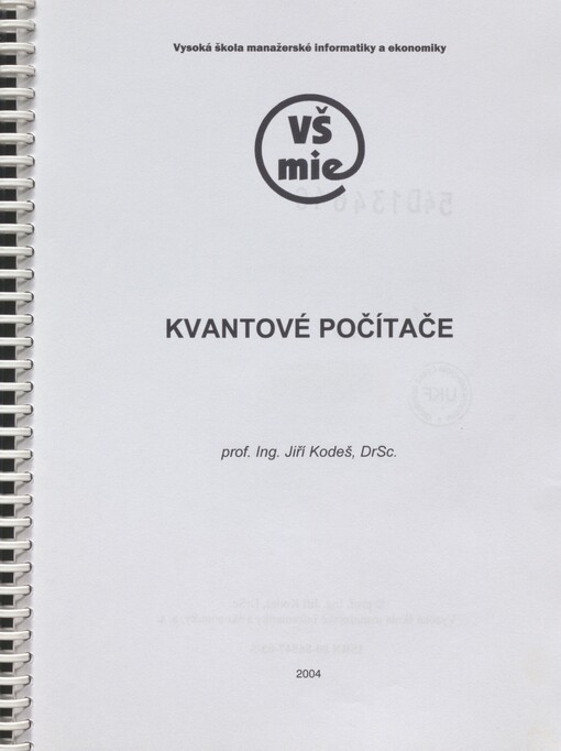 Kvantové počítače