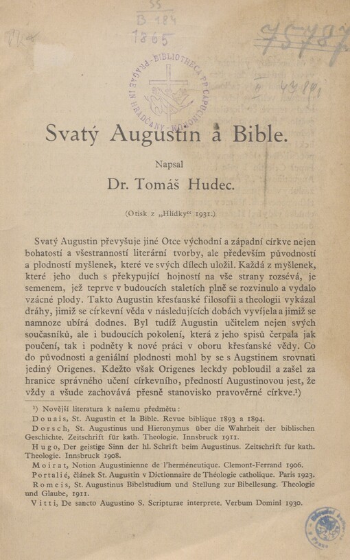 Svatý Augustin a Bible