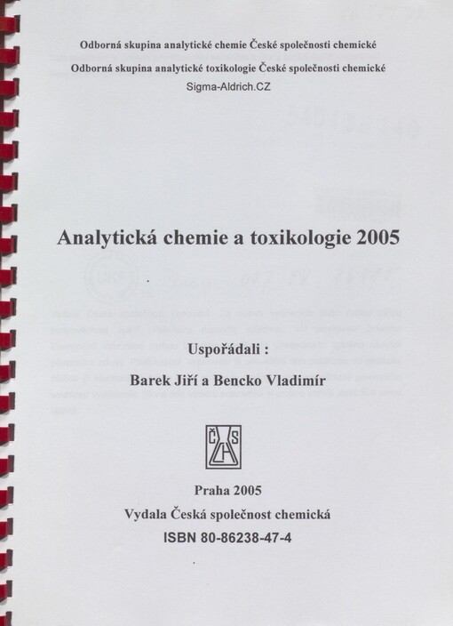 Analytická chemie a toxikologie 2005