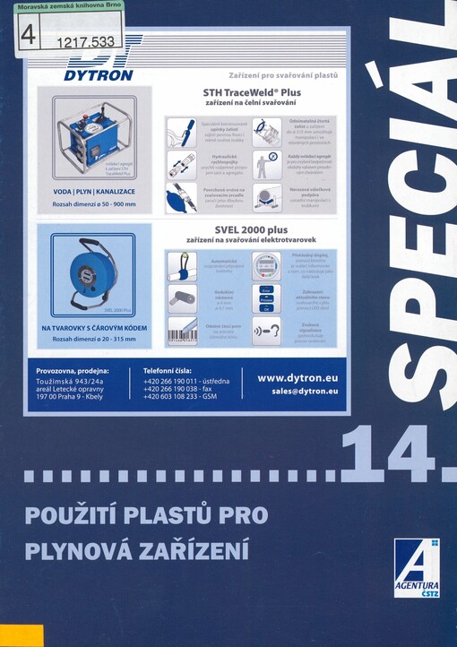 Použití plastů pro plynová zařízení