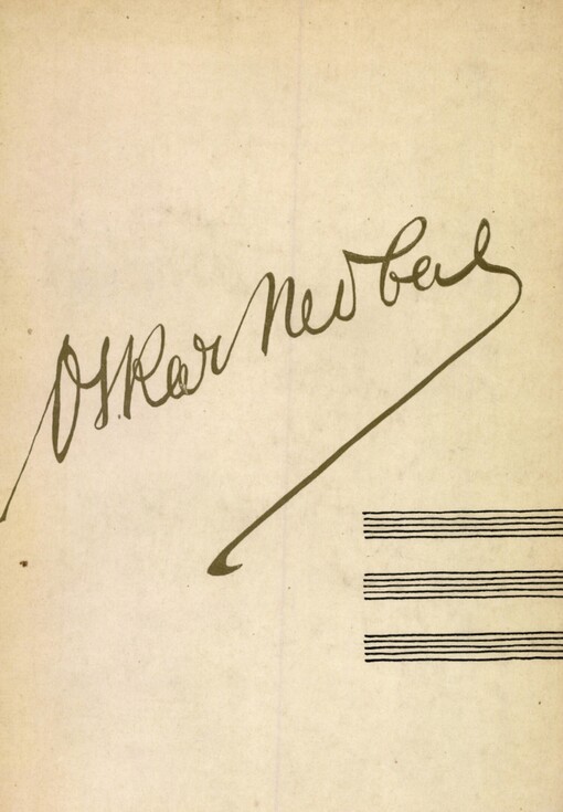 Oskar Nedbal: soupis pozůstalosti