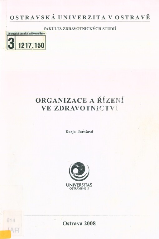 Organizace a řízení ve zdravotnictví