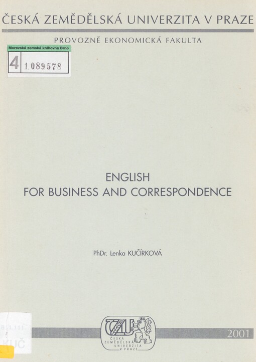 English for business and correspondence