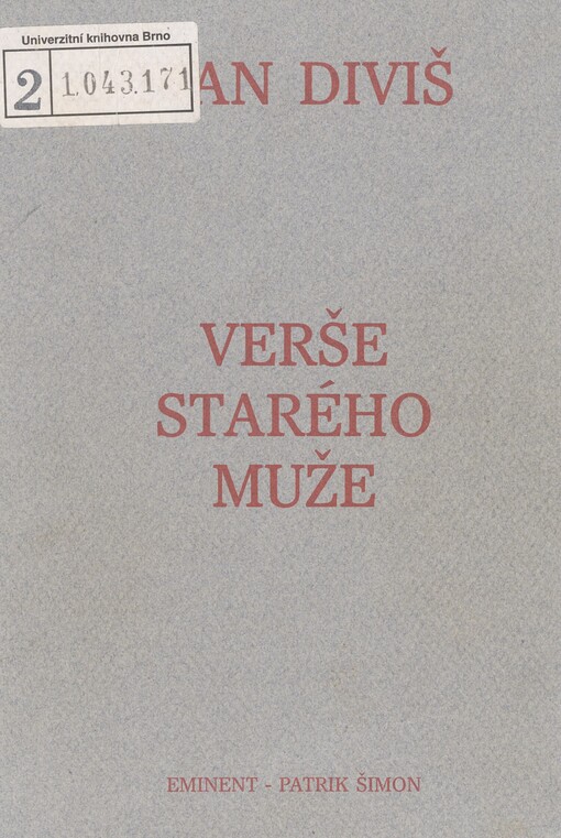 Verše starého muže: květen 1992 - leden 1998