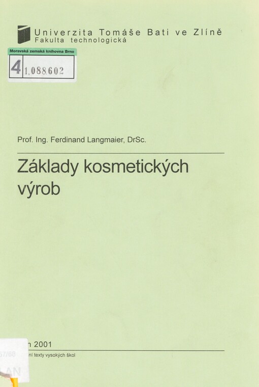 Základy kosmetických výrob