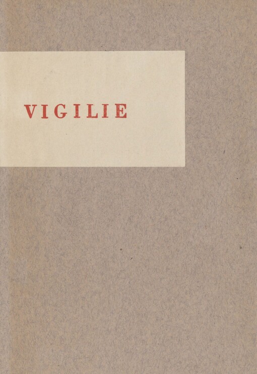 Vigilie a jiné básně