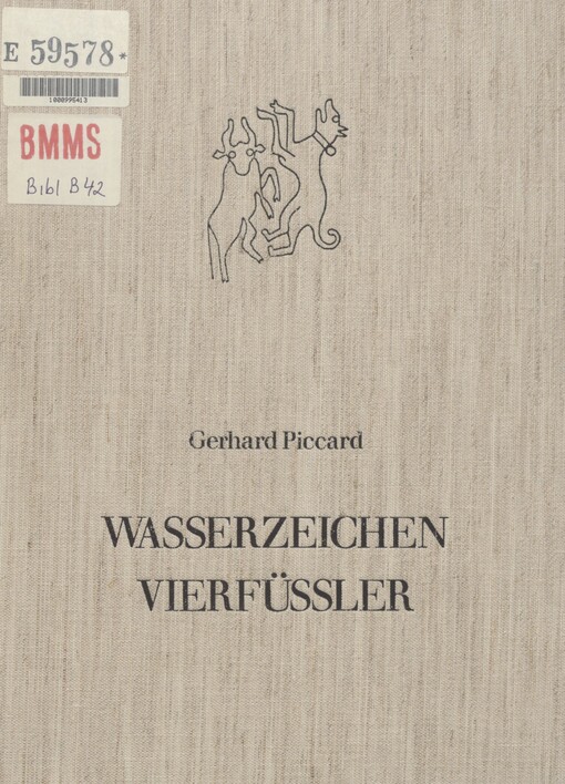 Wasserzeichen. Teil 3. Verschiedene Vierfüssler