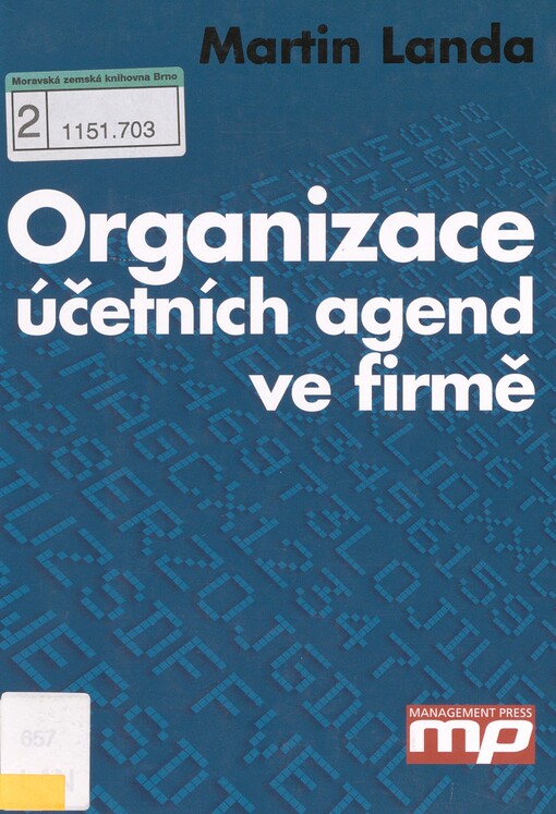 Organizace účetních agend ve firmě
