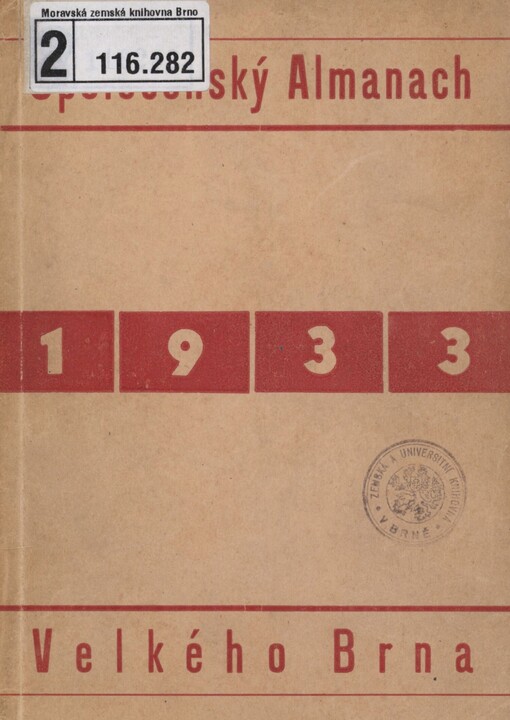 Společenský Almanach Velkého Brna