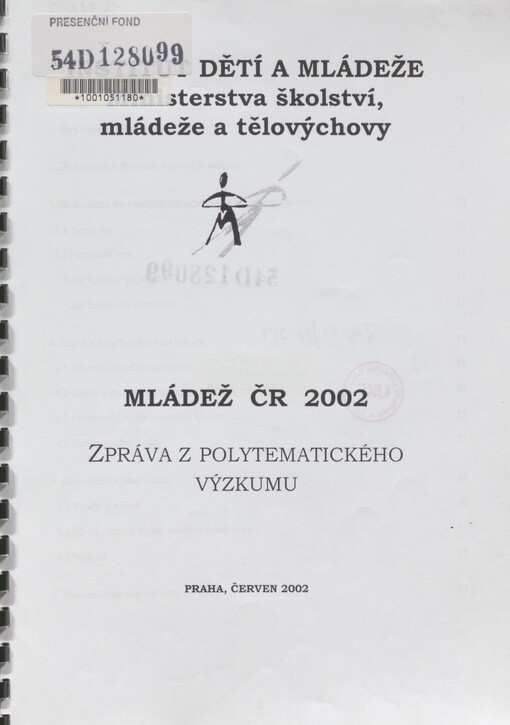 Mládež ČR 2002: zpráva z polytematického výzkumu