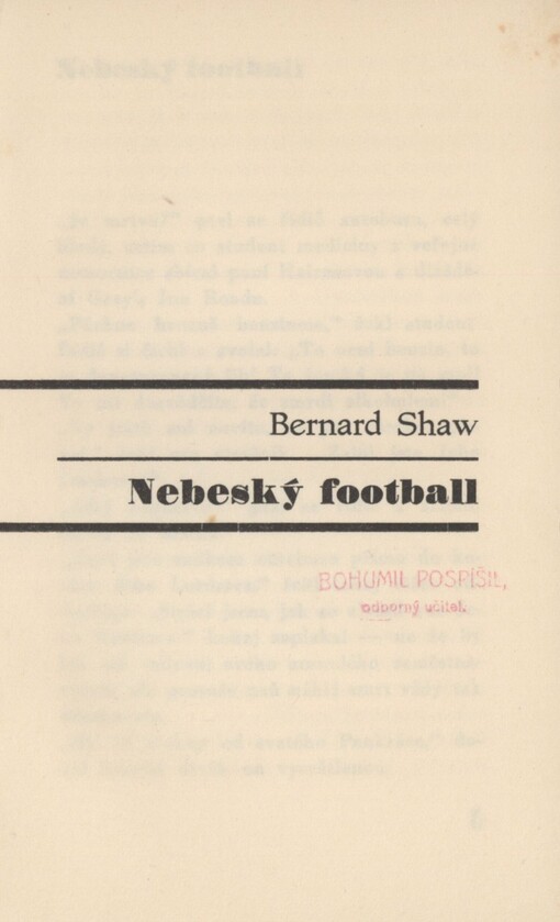 Nebeský football a jiné povídky