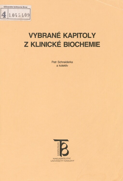 Vybrané kapitoly z klinické biochemie
