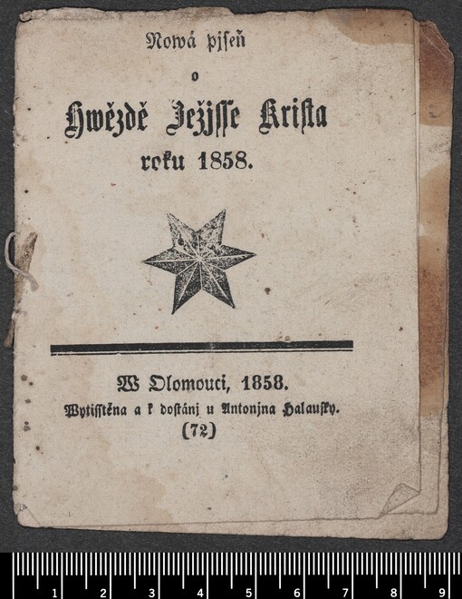 Nowá pjseň o hwězdě Ježjsse Krista roku 1858