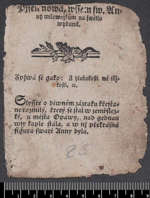 Pjseň nowá, wssem sw. Anny milownjkům na swětlo wydaná