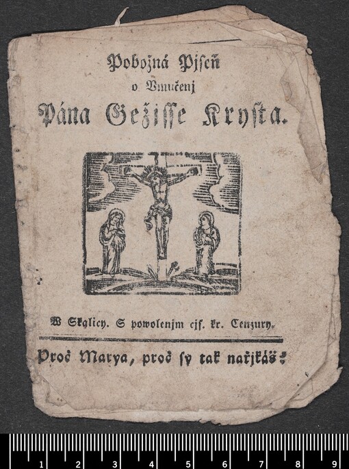 Pobožná Pjseň o Vmučenj Pána Gežjsse Krysta