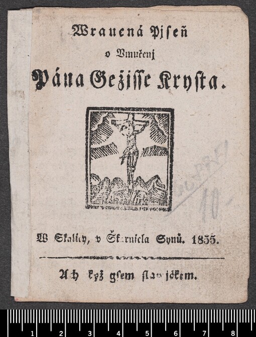 Wraucná Pjseň o Vmučenj Pána Gežjsse Krysta