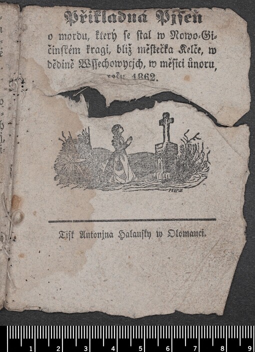 Přikladná Pjseň o mordu, který se stal w Nowo-Gičinském kragi, bliž městečka Kelče, w dědině Wssechowycjch, w měsici ůnoru, roku 1862
