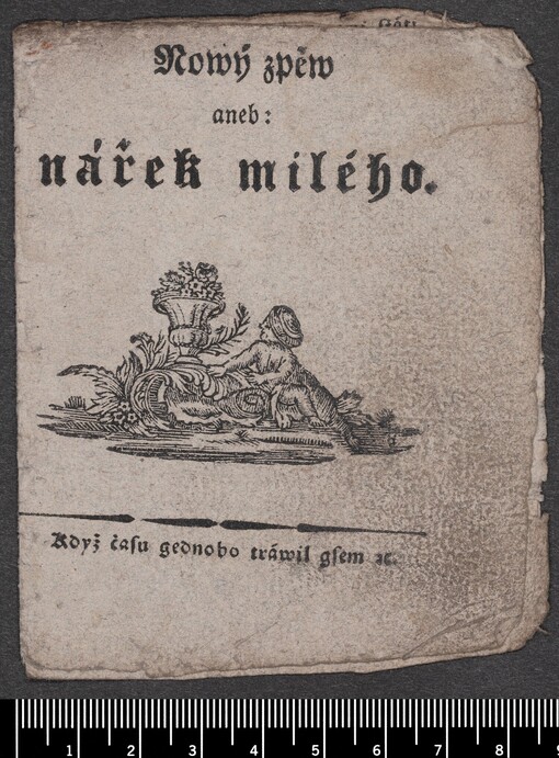 Nowý zpěw aneb: nářek milého: Když času gednoho tráwil gsem etc