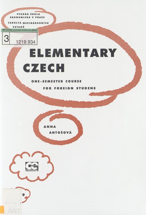 Elementary Czech: one-semester course for foreign students