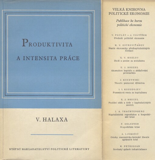 Produktivita a intensita práce
