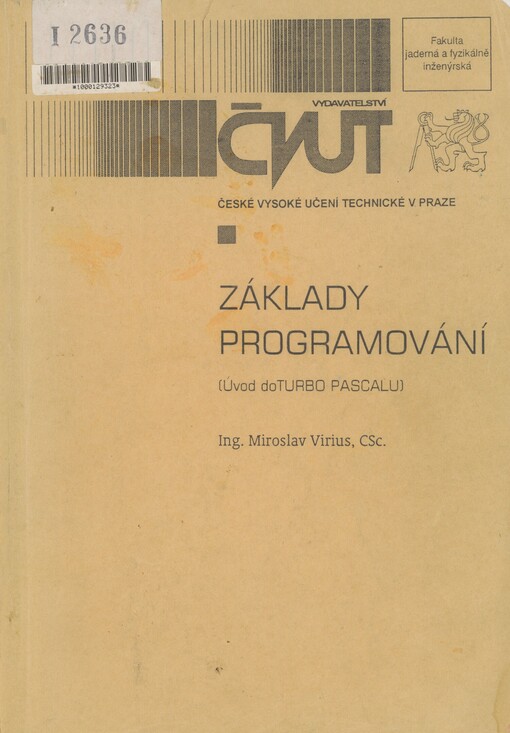 Základy programování: úvod do Turbo Pascalu