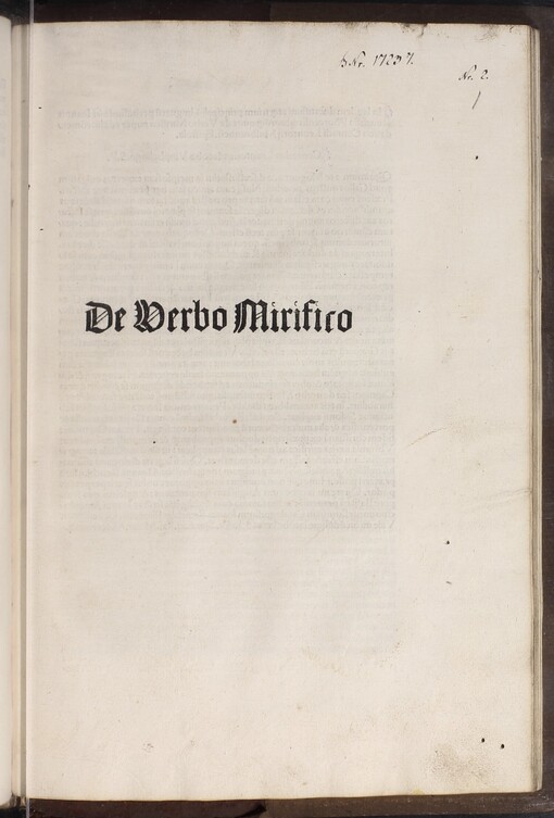 Konvolut začínající dílem: Eusebius de euangelica praeparatione a Georgio Trapezuntio e graeco in latinum traductus, opus cuiq[ue] fideli non solum utile ueru[m] etia[m] iocundum & p[er] necessariu[m] no uissime im pressum & exactissime emendatum