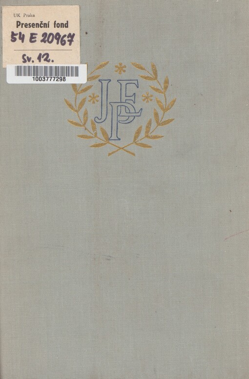 Sebrané spisy. Svazek 12. Fysiologie lidské mluvy a menší fysiologické práce