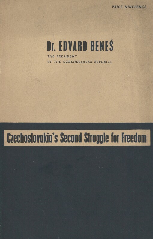 Czechoslovakia's second struggle for freedom