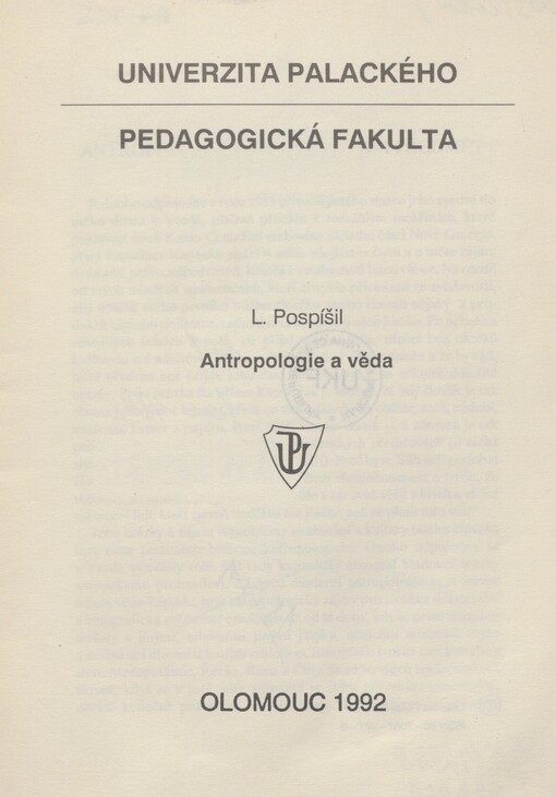 Antropologie a věda