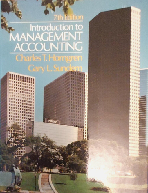 Introduction to management accounting