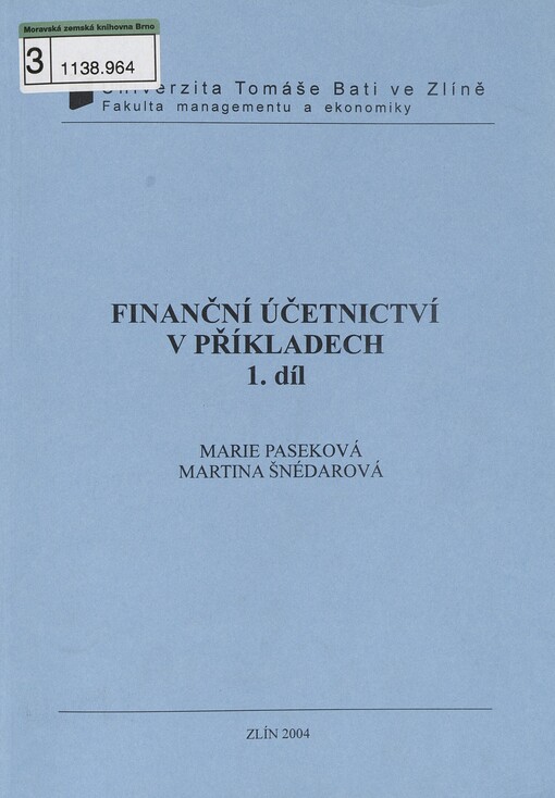 Finanční účetnictví v příkladech