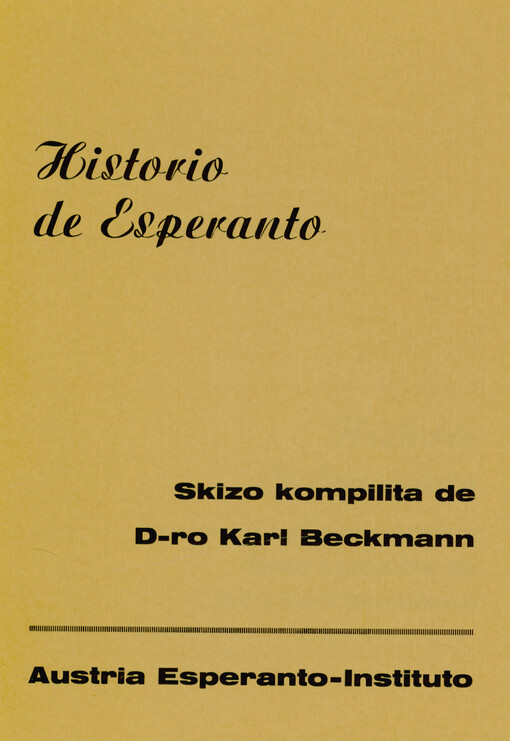 Historio de esperanto