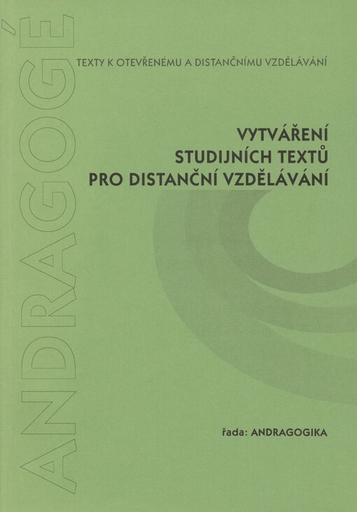 Vytváření studijních textů pro distanční vzdělávání