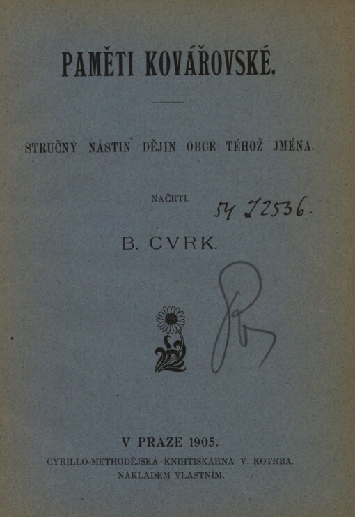 Paměti Kovářovské: Stručný nástin dějin obce téhož jména