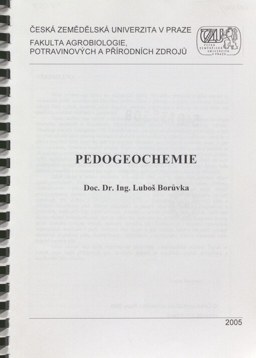 Pedogeochemie