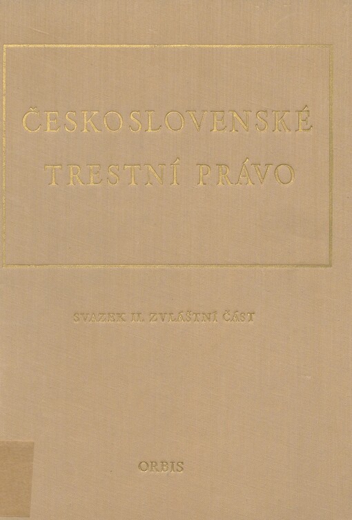 Československé trestní právo