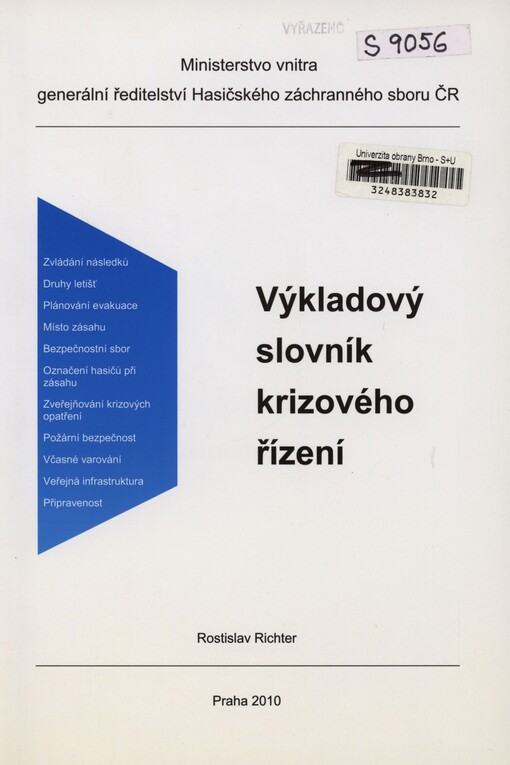 Výkladový slovník krizového řízení