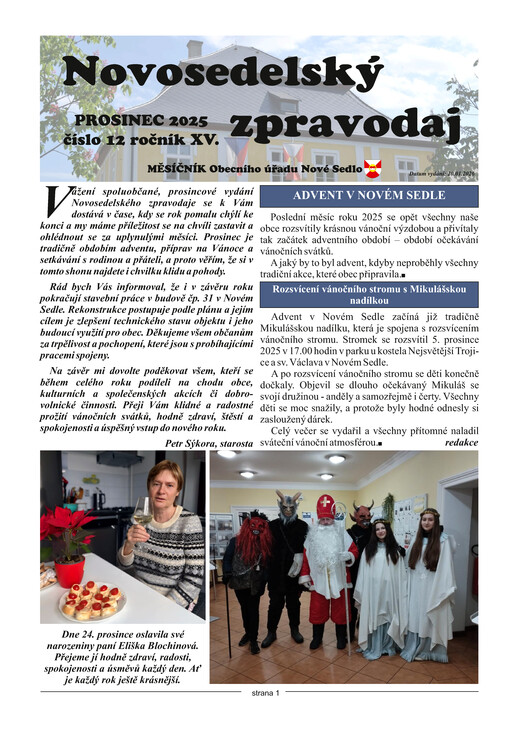 Novosedelský zpravodaj
