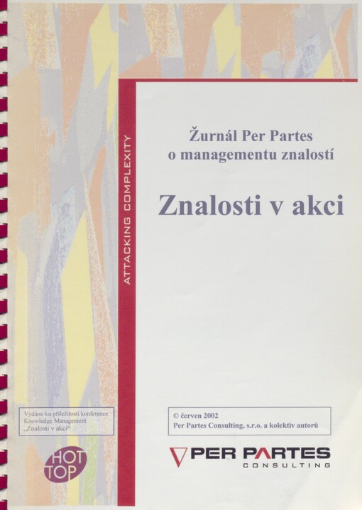 Znalosti v akci: žurnál Per Partes o managementu znalostí